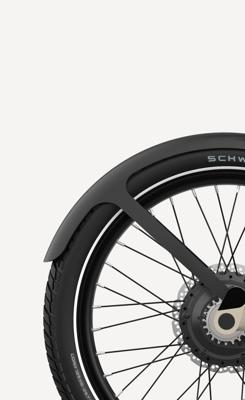 Eovolt spatbord achter afternoon pro zwart