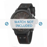 TW Steel horlogeband TWB879 Leder Grijs + oranje stiksel - thumbnail