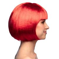 Pruik bobline new look rood - thumbnail