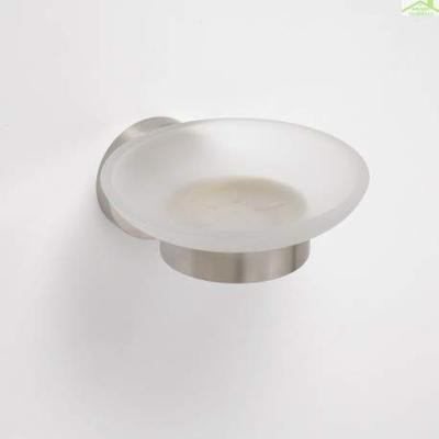 Zeephouder Sapho X-Steel Hangend 11x5.5 cm Melkglas / Geborsteld RVS