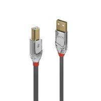 Lindy 5 m USB 2.0 printerkabel, USB-A naar USB-B-kabel, scanner/printerkabel voor HP, Canon, Dell, Epson, Brother, Cromo Line - thumbnail