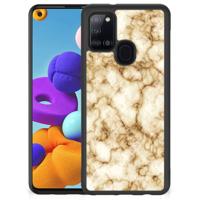 Samsung Galaxy A21s Gripcase Marmer Goud - thumbnail