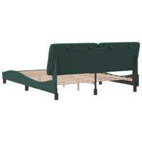 Bedframe zonder matras 160x200 cm fluweel donkergroen - thumbnail