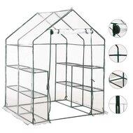 Tuinkas met 8 schappen 143x143x195 cm Tuinkas met 8 schappen 143x143x195 cm