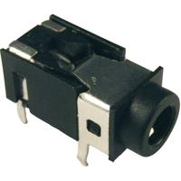 Cliff FC68125 Jackplug 3,5 mm Bus, inbouw horizontaal Aantal polen: 4 Stereo Zwart 1 stuk(s) - thumbnail