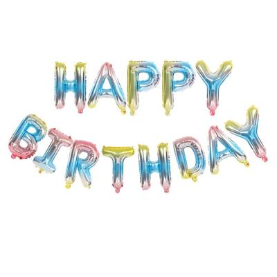 Happy Birthday ballon Rainbow (40CM)