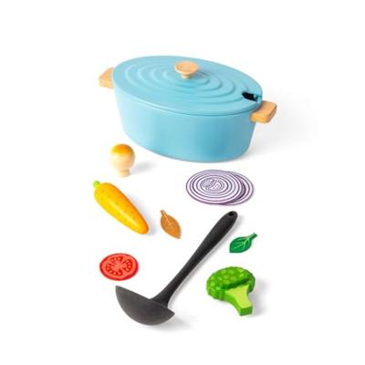Bigjigs houten stoofpannen speelset, 17dlg.