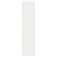 VidaXL Schoenenrek 80x25x100 cm bewerkt hout wit - thumbnail