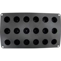 Patisse Donutvorm 6 Vaks 29x17 cm Zwart/Siliconen - thumbnail