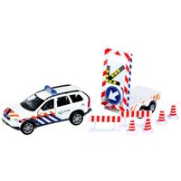 Kids GLOBE die-cast politie volvo xc90 met pijlwagen nl - thumbnail
