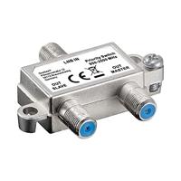 Wentronic 51445 SAT-schakelaar verdeelt/schakelt 1 LNB op 2 SAT-ontvangers Single 1 Stuk zilver - thumbnail