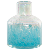 Vaasje glas - vaasje Ice Blue - vaasje blauw - thumbnail