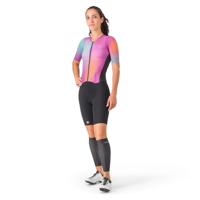 Castelli PR 2 speed suit korte mouwen zwart roze dames S - thumbnail