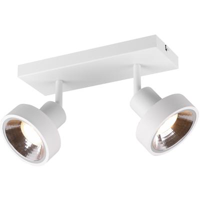 LED Plafondspot - Trion Leonida - GU10 Fitting - 2-lichts - Rechthoek - Mat Wit - Aluminium LED Plafondspot - Trion Leonida - GU10 Fitting - 2-lichts - Rechthoek - Mat Wit - Aluminium