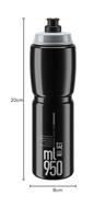ELITE bidon "jet plus" bottle jet plus 950ml black/grey - thumbnail