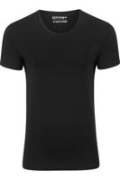 Garage T-Shirt Deep Round Neck Bodyfit Black ( art 0205) - thumbnail