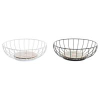 Fruitschaal DKD Home Decor Multicolour Metaal Hout MDF 28 x 28 x 11 cm (2 Stuks) - thumbnail