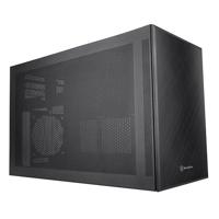 SilverStone sugo 17 mini tower behuizing (zwart | 2x usb-a | 1x usb-c) - thumbnail