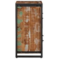Dressoir 55x35x70 cm massief gerecycled hout meerkleurig - thumbnail