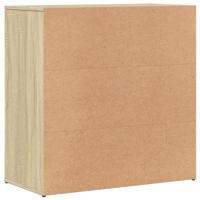 Dressoirs 2 st 79x38x80 cm bewerkt hout sonoma eikenkleurig - thumbnail