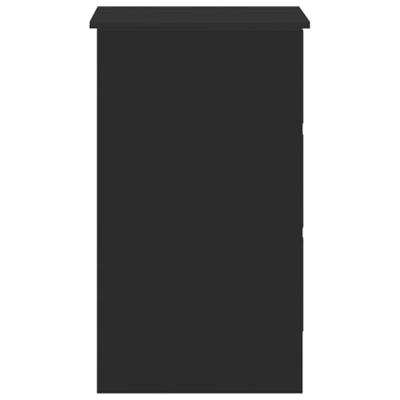 Bureau 90x45x76 cm spaanplaat zwart