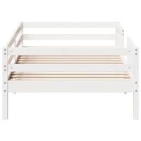Bedframe zonder matras massief grenenhout wit 90x190 cm - thumbnail