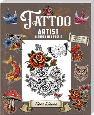 ImageBooks Tattoo artist kleurboek - flora & fauna ImageBooks Tattoo artist kleurboek - flora & fauna