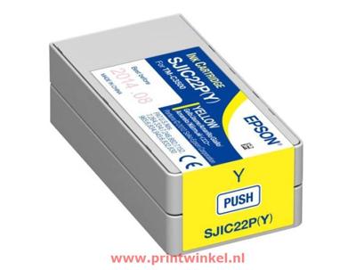 Originele inkt cartridge Epson SJIC22P(Y) Geel