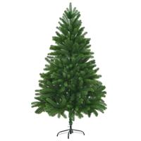 VidaXL Kunstkerstboom met levensechte naalden 210 cm groen - thumbnail