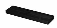 Wastafel INK United 1600x450x110 mm Mat zwart 0206484 - thumbnail