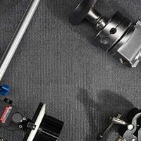 Bresser Flat Lay 40x40cm Zwart/Grijze Stof - thumbnail