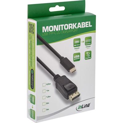 InLine 64122 video kabel adapter 2 m USB Type-C DisplayPort Zwart InLine 64122 video kabel adapter 2 m USB Type-C DisplayPort Zwart
