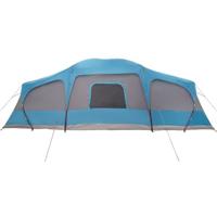 Familietent met verandakoepel 9-persoons waterdicht blauw - thumbnail