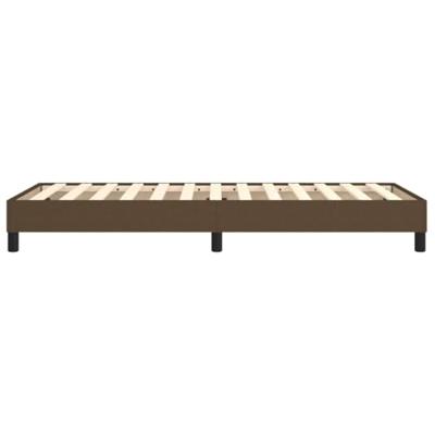 Boxspringframe stof donkerbruin 80x200 cm