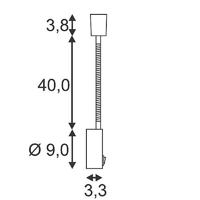 SLV DIO FLEX PLATE 146692 Wandlamp GU10 50 W Halogeen Chroom - thumbnail