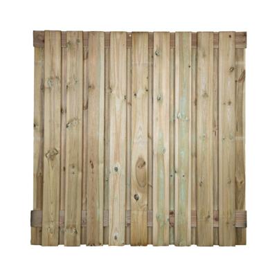 Minimale besteding! Grenen scherm Bois 21 planks/15 mm RVS geschroefd 180x180 cm Betonschutting Constructie Gardenlux - Gardenlux