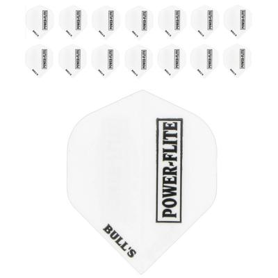 Bull's Powerflite Solid 5-pack witte flights