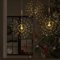 VidaXL Kerstverlichting vuurwerk 140 led's buiten 20 cm warmwit - thumbnail