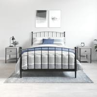 Nachtkastjes 2 st 34x35,5x45 cm bewerkt hout grijs sonoma eiken - thumbnail