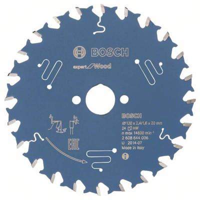 Bosch Accessories Expert for Wood 2608644006 Cirkelzaagblad 130 x 20 x 1.6 mm Aantal tanden: 24 1 stuk(s) Bosch Accessories Expert for Wood 2608644006 Cirkelzaagblad 130 x 20 x 1.6 mm Aantal tanden: 24 1 stuk(s)