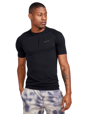 Sportshirt heren korte mouw - ADV Cool Intensity - Ondershirt sneldrogend - Polyester - Verkoelend - XL - Zwart - XL - XL - XL - XL - XL - XL
