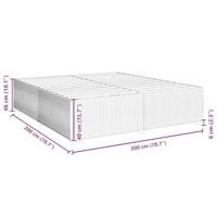 Bedframe zonder matras 200x200 cm fluweel zwart - thumbnail