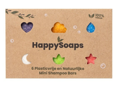 HappySoaps Shampoo Mini Bars 6 stuks