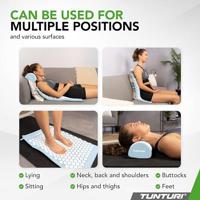 Tunturi Spijkermat met kussen - Acupressuur - Meditatie Mat - Acupunctuur Set - 68x42x2 cm - Lichtblauw - thumbnail