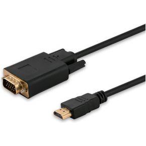 Savio CL-103 video kabel adapter 1,8 m HDMI Type A (Standaard) VGA (D-Sub) Zwart