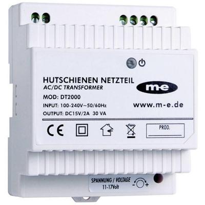 m-e modern-electronics DT 2000 DIN-rail netvoeding voor Deurintercom Kabelgebonden Wit