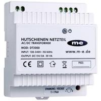 m-e modern-electronics DT 2000 DIN-rail netvoeding voor Deurintercom Kabelgebonden Wit - thumbnail