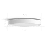 Philips Hue LED-plafondspots 4116131P6 Enrave LED vast ingebouwd 48 W Warmwit tot koudwit - thumbnail