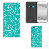 Huawei P10 Plus | Bookcase | Cracks Blue - thumbnail