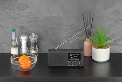 Dynavox Wereldontvanger DAB+, FM Bluetooth, DAB+ Zwart